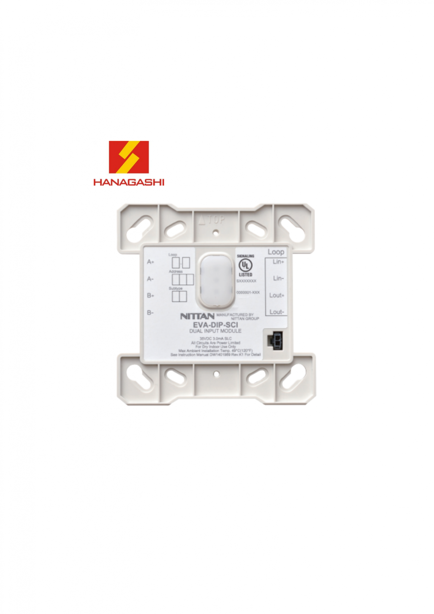 EVA-DIP-SCI Module giám sát 2 ngõ vào có cách ly Nittan